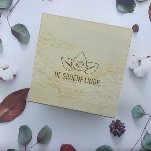 Houten opbergkist voor etherische oliën | 25 vakken